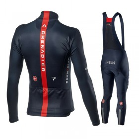 Set Langarmtrikot + Trägerhose Lange 2021 Ineos Grenadiers N001